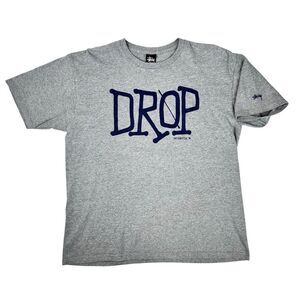Stussy X Delicious Vinyl 2012 25th Anniversary The Pharcyde Drop Gray Tee Large